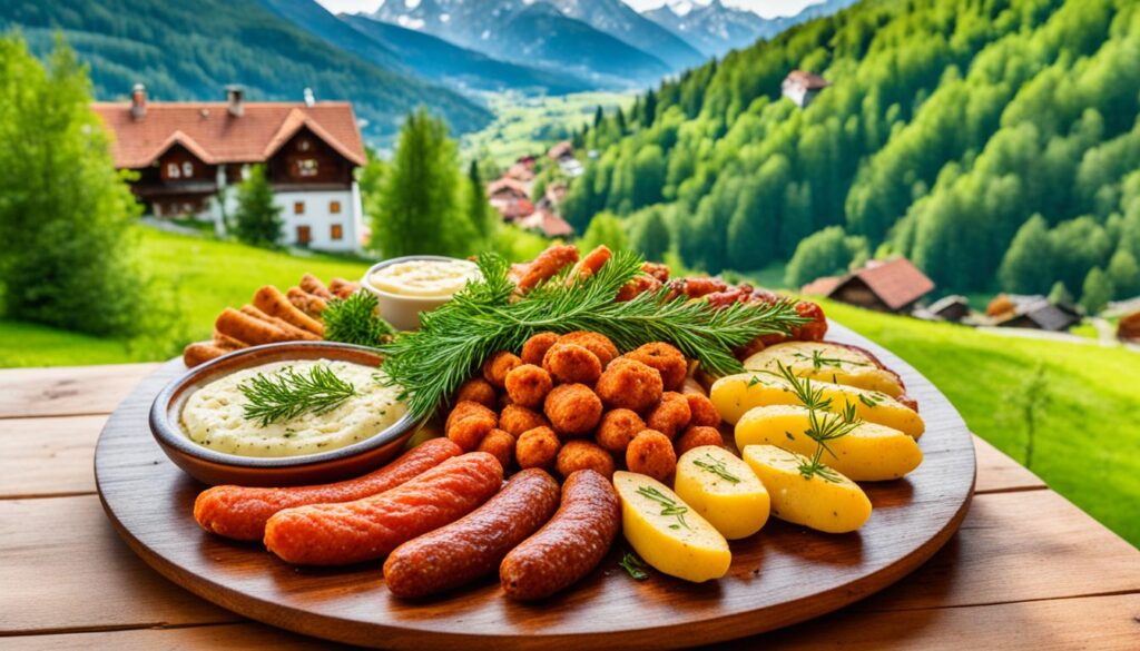 local cuisine in Triglav National Park