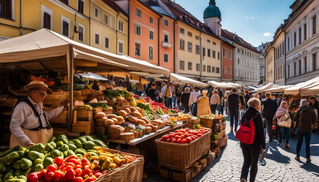 open-air markets in Ljubljana