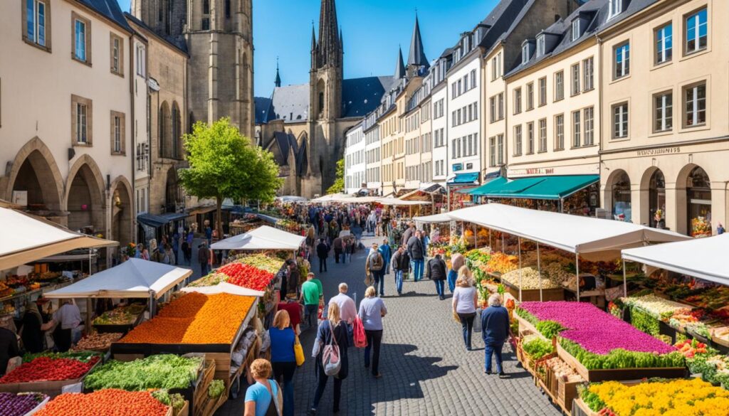 outdoor market Luxembourg
