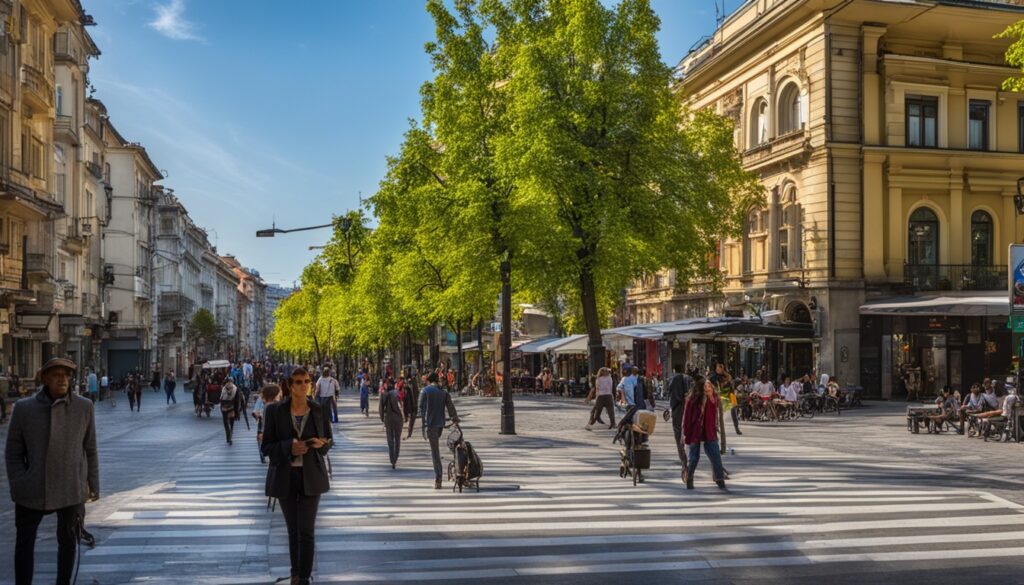 pedestrian infrastructure in Sofia