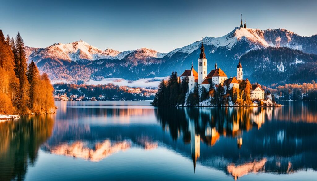 picturesque locations in Lake Bled