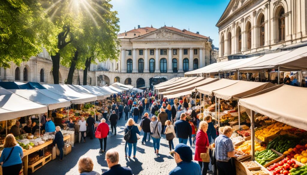 popular food markets Bucharest