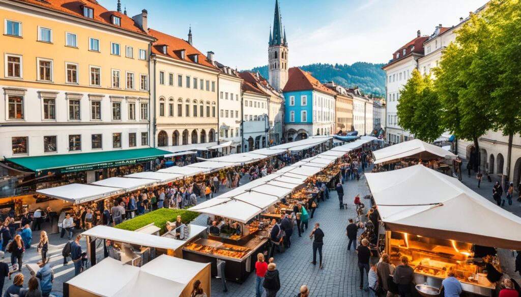 popular street food spots in Ljubljana