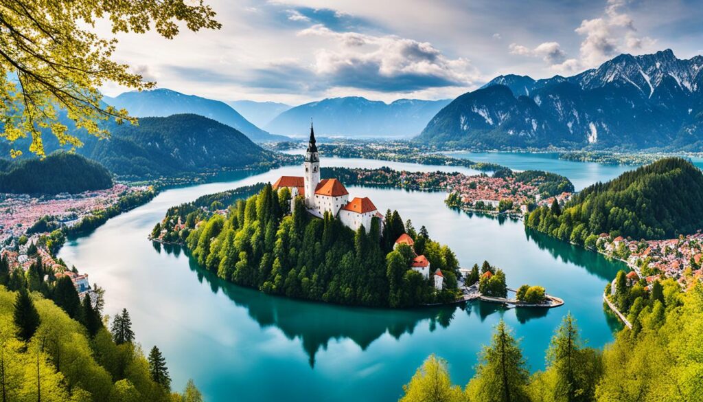 popular viewpoints in Lake Bled