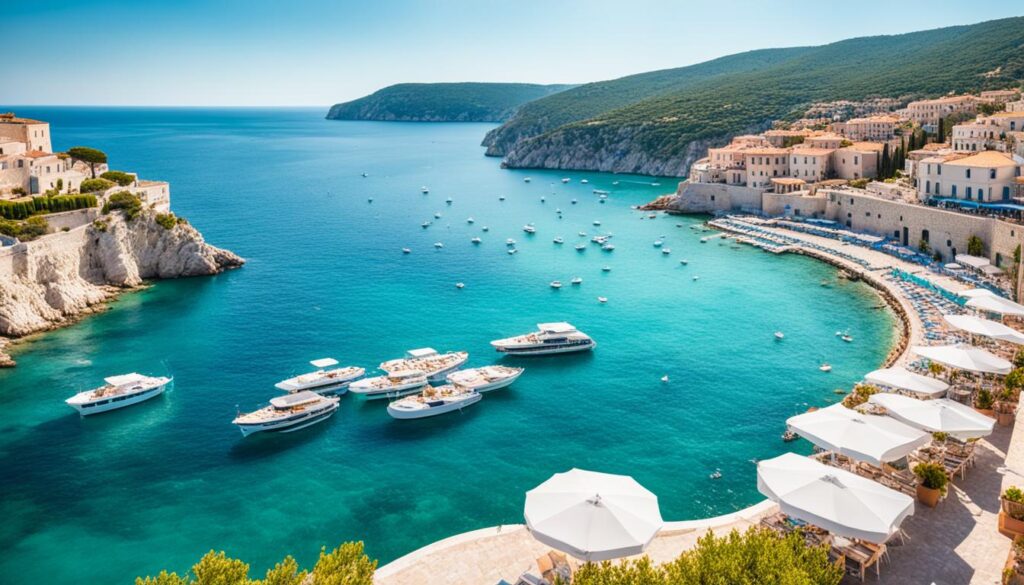 restaurants overlooking the Adriatic Sea