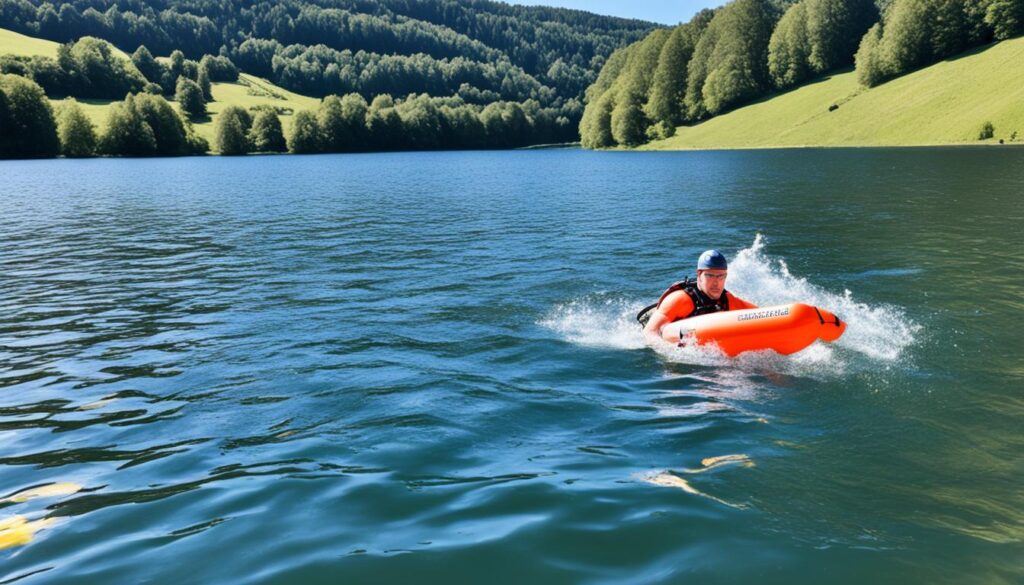 swimming regulations in Lac d'Echternach