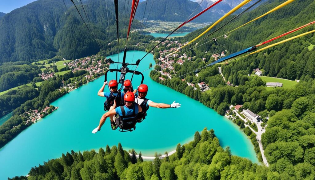 tandem paragliding Bled