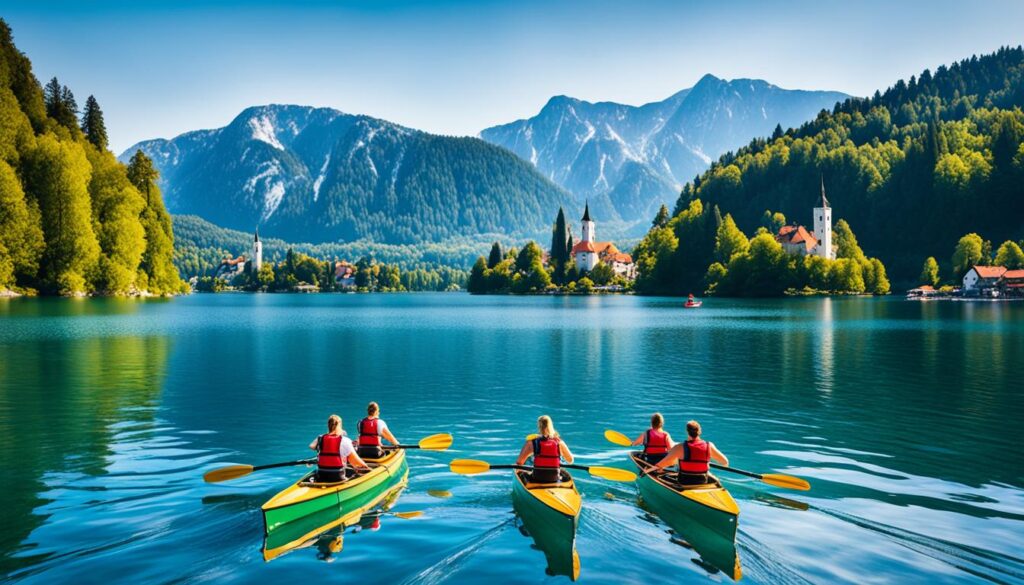 top rowboat renting Lake Bled