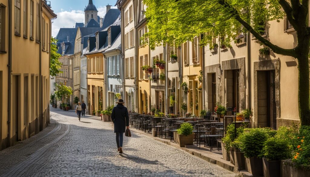 walking in Luxembourg City