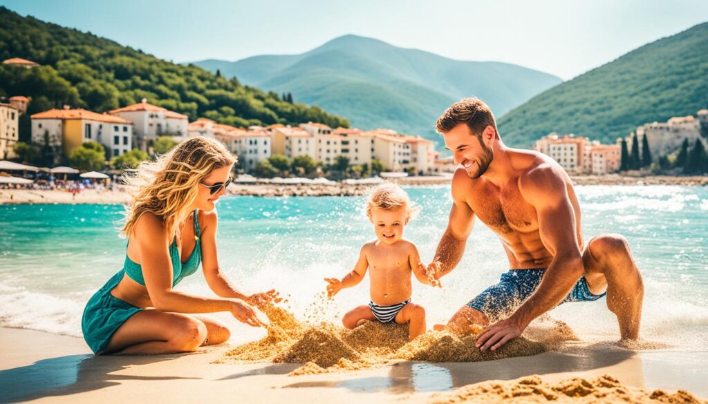 Budva beaches for families