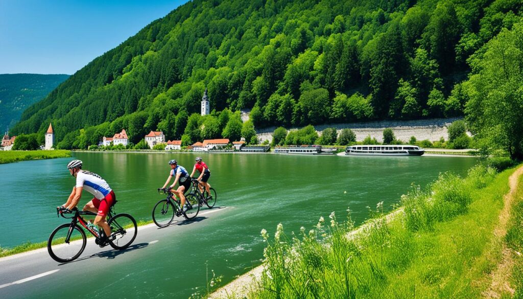 Danube river bike excursions