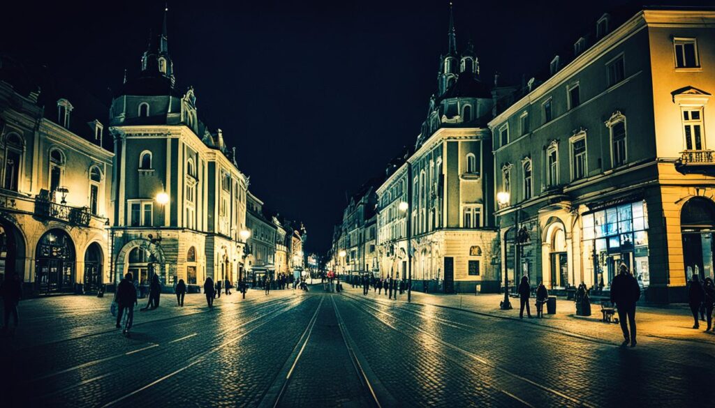 Novi Sad night walking conditions