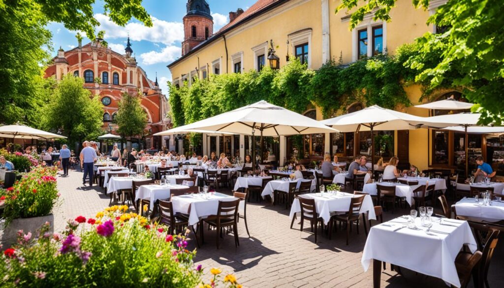 Subotica outdoor dining