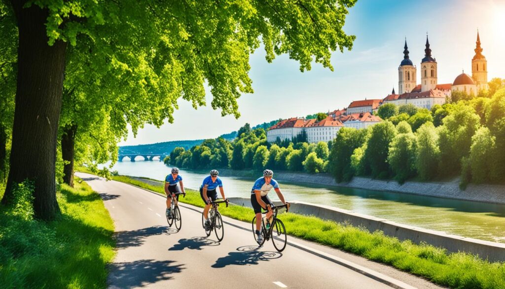 cycling routes in Novi Sad