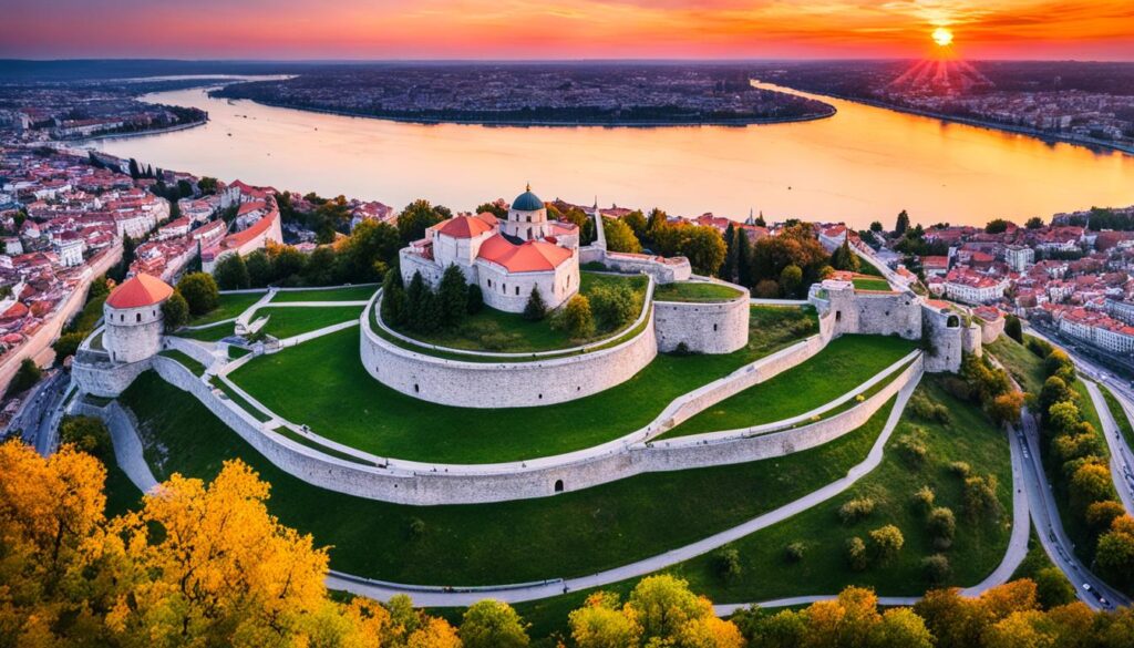 scenic vistas of Belgrade fortress